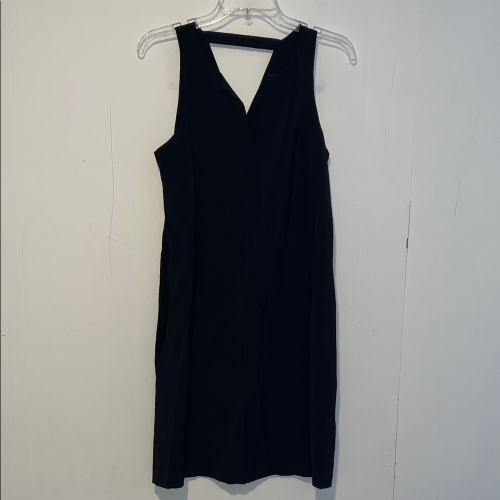 Banana Republic Black V-Neck Mini Dress 0313263